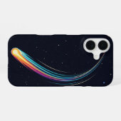 Retro Komeetstaart iPhone 16 Hoesje (Achterkant horizontaal)