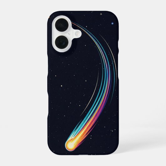Retro Komeetstaart iPhone 16 Hoesje (Achterkant)