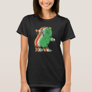 Retro Komkommer Groente Plant Vegetarisch Veganist T-shirt