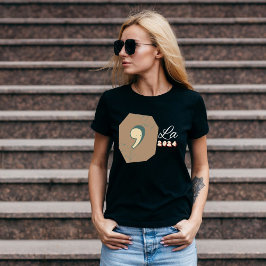  retro komma la minimalistische verkiezingen t-shirt