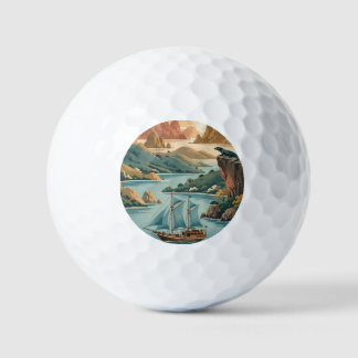 Retro Komodo-eiland Indonesië Golfballen