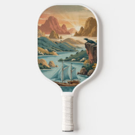 Retro Komodo-eiland Indonesië Pickleball Paddle