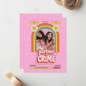 Retro Komploot Valentijnsdagkaart voor beste vrien Notitiekaartje (Voorkant / Achterkant in situ)