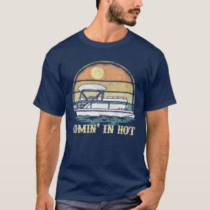  retro komt voor in de warme fototoon boat boating t-shirt