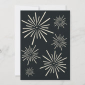 Retro kondigt nieuwjaarsfeest 2026 aan kaart (Achterkant)