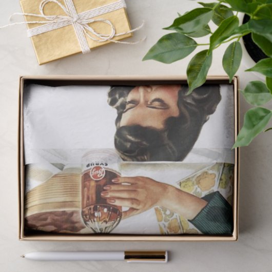 retro kookdame ontkoppeling tissuepapier (Geschenk)