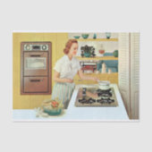 retro  kookdame ontkoppeling tissuepapier (Voorkant)