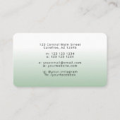 Retro kookgerei persoonlijke chef-kok visitekaartje (Achterkant)