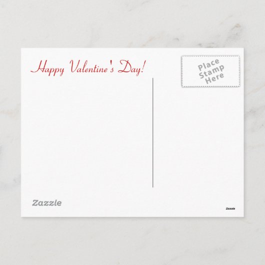 Retro Kop thee Valentijn Feestdagenkaart (Achterkant)