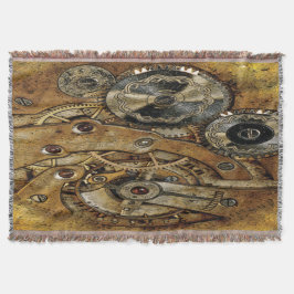 Retro koperen messing tandwielen Steampunk Antiek Deken