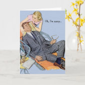 Retro koppel - alleen als je iets nodig hebt, kaart (Gele Bloem)