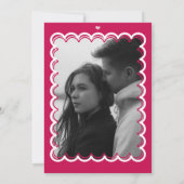 Retro Koppel Bruiloft Invitatie Kaart (Achterkant)