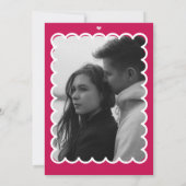 Retro Koppel Bruiloftsinvitation Kaart (Achterkant)