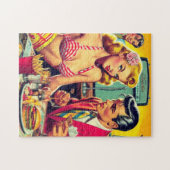 Retro koppel jaren 50 legpuzzel (Horizontaal)