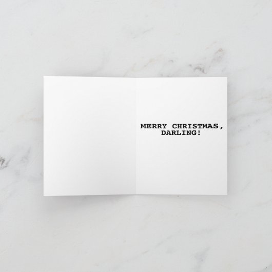 RETRO KOPPEL KERSTKUNST KAART (Binnen)