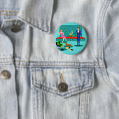 Retro Koppel met Dog Button (In situ)