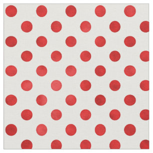 Retro-koraal-rood-witte poka-punctiepatroon stof