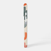 Retro Koraalpatroon iPhone 16 Hoesje (Linkerkant)