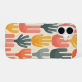 Retro Koraalpatroon iPhone 16 Hoesje (Achterkant horizontaal)