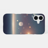 Retro Kosmisch Baandiagram iPhone 16 Hoesje (Achterkant horizontaal)