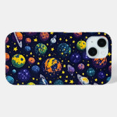 Retro Kosmische Bliss - Hemelse Harmonie Case-Mate iPhone Case (Achterkant (horizontaal))