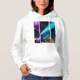 Retro kosmische multiversum galactische grafische hoodie