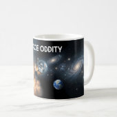Retro Kosmische Reis Voorbij de Sterren Mok (Voorkant rechts)