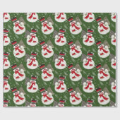 Retro  koudspatpapier cadeaupapier (Vlak)