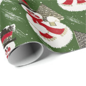 Retro  koudspatpapier cadeaupapier (Rol Hoek)