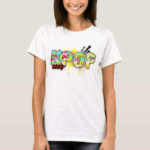 Retro KPOP Geïnspireerd Pop Art Graffiti-Shirt T-shirt