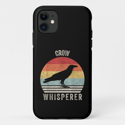 Retro Kraai Fluisteraar Grappige Vogelliefhebber K Case-Mate iPhone Case (Achterkant)