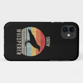 Retro Kraai Fluisteraar Grappige Vogelliefhebber K Case-Mate iPhone Case (Achterkant (horizontaal))