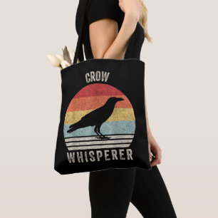 Retro Kraai Fluisteraar Grappige Vogelliefhebber K Tote Bag