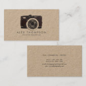 Retro Kraft  filmfotograaf Visitekaartje (Voorkant / Achterkant)