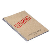 Retro Kraft True Crime Case Logboek Notitieboek (Rechterzijde)