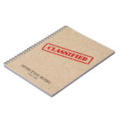 Retro Kraft True Crime Case Logboek Notitieboek (Linkerzijde)