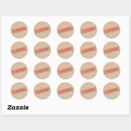 Retro Kraft Vertrouwelijke Event Szegel Ronde Sticker