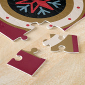 Retro Krampus & de oude, donkere kerst Legpuzzel (Zijkant)