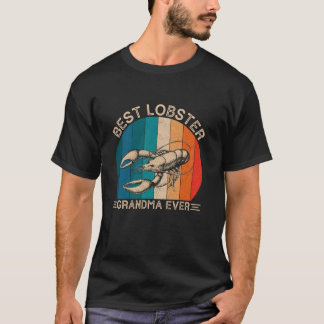Retro kreeft ontwerp voor oma Grappige Moederdag T-shirt