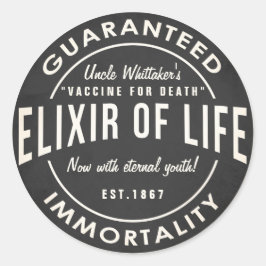 Retro krijtbord Elixir of life potion sticker
