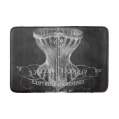Retro krijtbord scripts victoriaanse lingerie kors badmat (Voorkant)