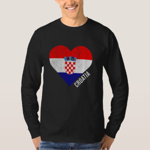 Retro Kroatische vlag T-shirt