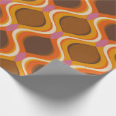 Retro krommen naadloos patroon. Stijlscherm van 70 Cadeaupapier (Hoek)