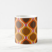 Retro krommen naadloos patroon. Stijlscherm van 70 Koffiemok (Center)