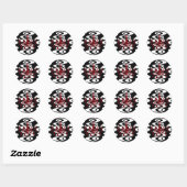 Retro kroonluchter ~ Stickers (Vel)