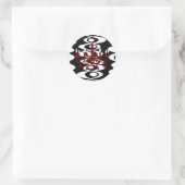 Retro kroonluchter ~ Stickers (Tas)