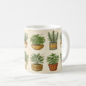 Retro-Kruidentuinmok — Botanische koffiemok (Voorkant rechts)