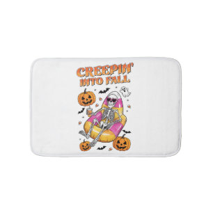 Retro Kruipen in de herfst Halloween Badmat