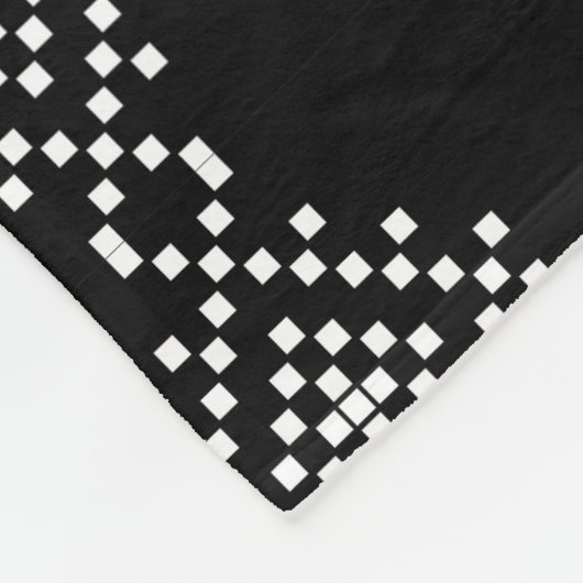 Retro  kruissteek waterverf rozen fleece deken (Hoek)