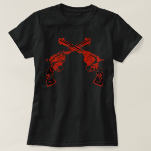 Retro krussed-pistolen t-shirt
